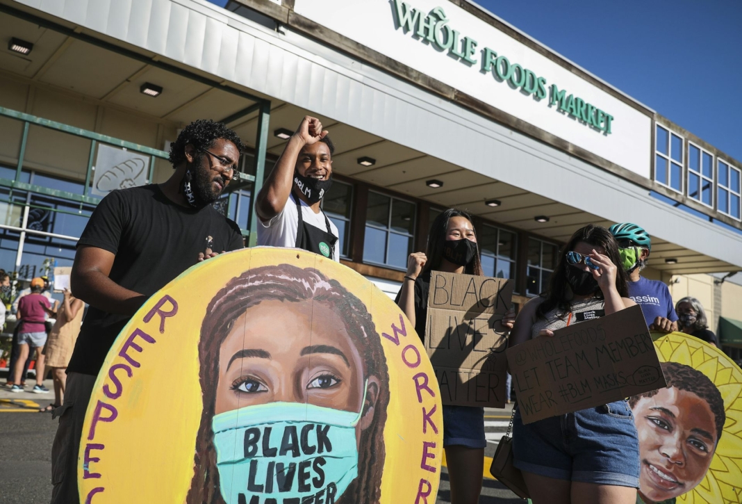 Employees have a right to express support for Black Lives Matter while they’re on the job, according to a historic labor board decision