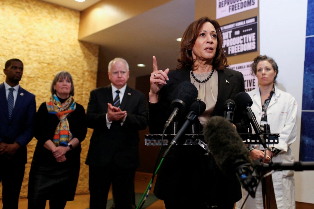Kamala Harris blasts ‘plain old immoral’ abortion bans during historic visit to Planned Parenthood clinic