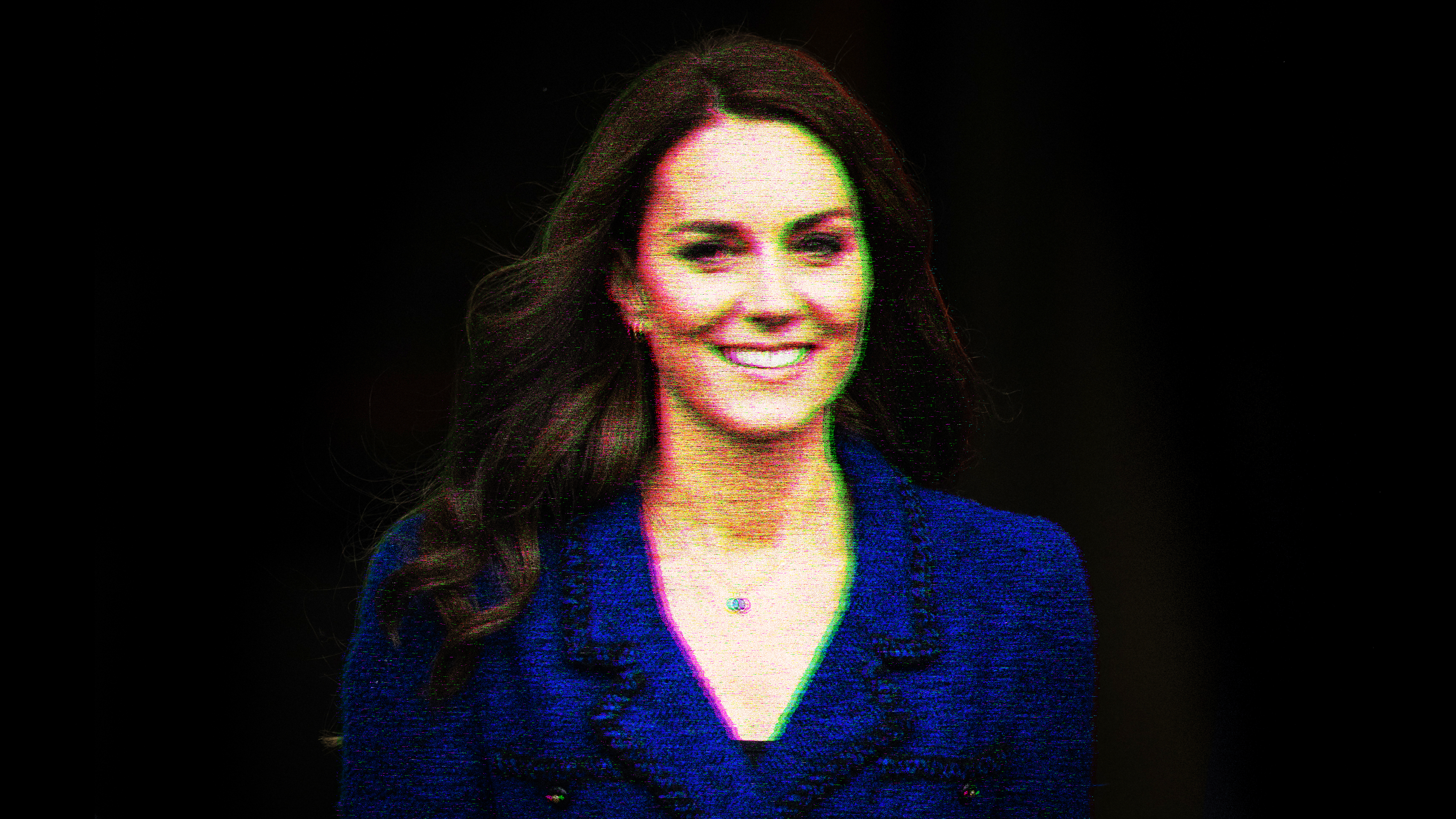 A blurry photo of Kate Middleton
